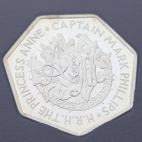 1973 Princess Anne's Wedding Commemorative Pure Silver Coin 6-Coin Set, Silver Weight 50g, Ppbjoy Mint ltd
