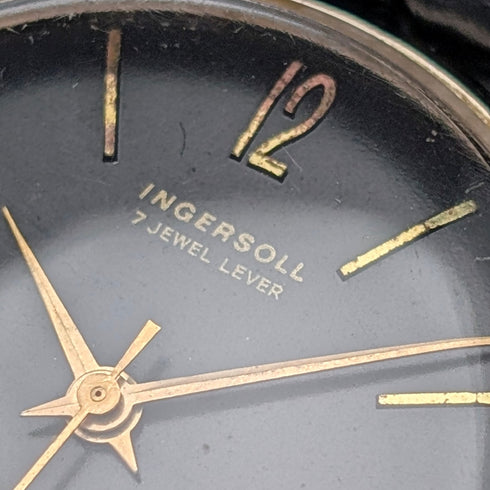 1960s British Smiths Ingersoll Men's Watch, 7-jewel mechanical movement, good working condition.