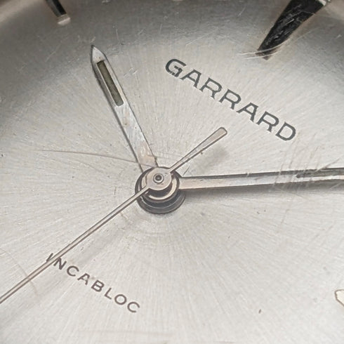1960s Garrard (UK) Men's Watch, Stainless Steel Case, 17 Jewels Mechanical Movement, with Original Box, Good Working Order.