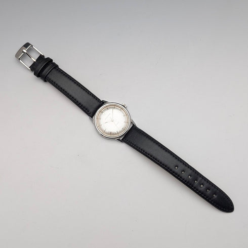 1960s Garrard (UK) Men's Watch, Stainless Steel Case, 17 Jewels Mechanical Movement, with Original Box, Good Working Order.