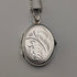 Vintage Sterling Silver Oval Locket Pendant with Sterling Silver Necklace, 5.4g Total