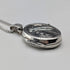 Vintage Sterling Silver Oval Locket Pendant with Sterling Silver Necklace, 5.4g Total