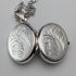 Vintage Sterling Silver Oval Locket Pendant with Sterling Silver Necklace, 5.4g Total