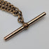 Antique British rolled gold Albert chain locket fob