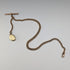 Antique British rolled gold Albert chain locket fob