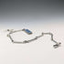 1889 British Antique Fancy Link Sterling Silver Albert Chain, 45g, Morpho Decorated Fob