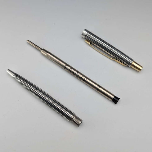 米国ヴィンテージ PARKER パーカー75 純銀製 シズレ シャープペンシル