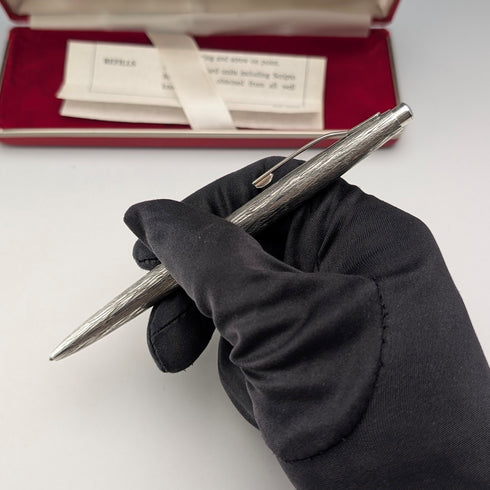 1976年 英国ヴィンテージ 純銀製 ボールペン William Manton ケース入り