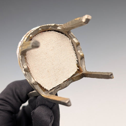 1920年代 アンティーク 真鍮製 椅子型 懐中時計ホルダー ホワイトシート