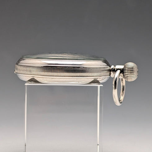 1919 British antique John Finlayson pocket watch in sterling silver Denison case, in good working order