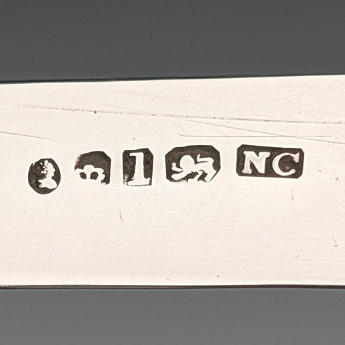 1833年 英国アンティーク 白蝶貝ハンドル 純銀ブレード ペンナイフ Nathaniel Creswick ケース入り