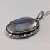 ヴィンテージ 純銀台座 バタフライウイングペンダント 純銀ネックレス付 ①