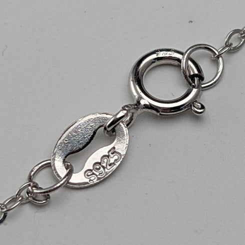 英国ヴィンテージ 純銀台座 バタフライウイングペンダント 純銀ネックレス付 ②