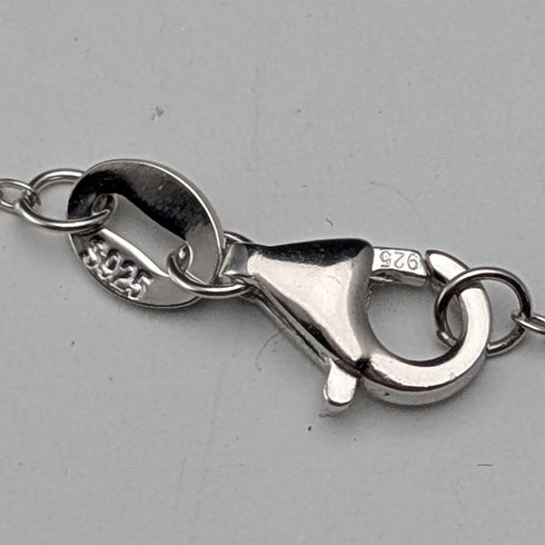 英国ヴィンテージ 純銀台座 バタフライウイングペンダント 純銀ネックレス付 ③