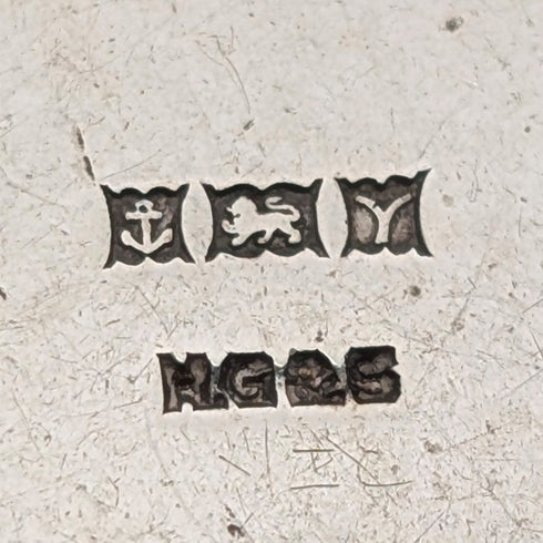 英国ヴィンテージ 純銀製 聖クリストファー メダイペンダント 純銀ネックレス付 計10.3g