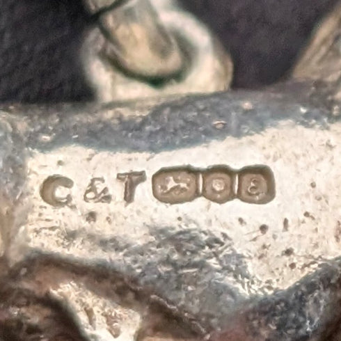 英国ヴィンテージ 純銀製 ライオンパサント ペンダント 純銀ネックレス付 計12.7g