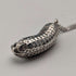 Vintage Peanut (Monkey Inside) Sterling Silver Pendant with Sterling Silver Necklace, 7.8g Total