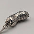 Vintage Peanut (Monkey Inside) Sterling Silver Pendant with Sterling Silver Necklace, 7.8g Total