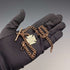 英国アンティーク 9ctローズゴールド ダブルアルバートチェーン 9ctゴールドメダルフォブ 計22.4g