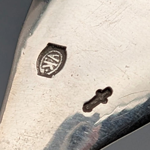 20世紀前半 オランダ製 コンチネンタルシルバー製 コーヒースプーン6本 計62g