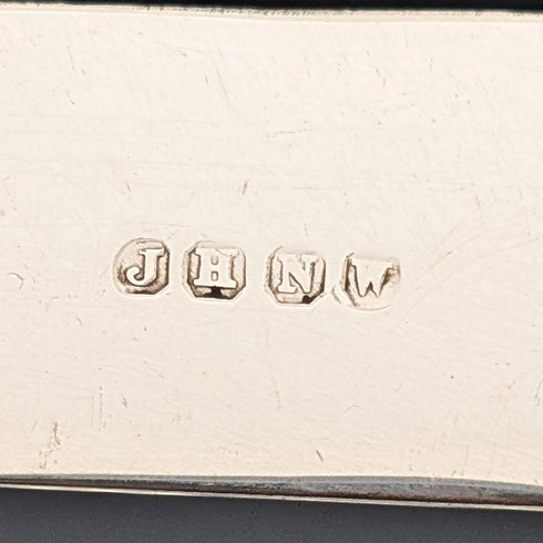 英国アンティーク 白蝶貝ハンドル ティーカトラリー 4ペア John Harrison