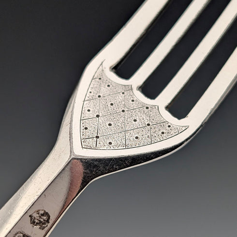 1867年頃 英国アンティーク 純銀製ハンドル カトラリー6ペア Roberts&Belk