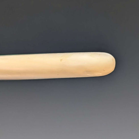 Antique British Mother-of-Pearl Dessert Cutlery, 6 Pairs, Wooden Box, by JOHN ROUND & SON