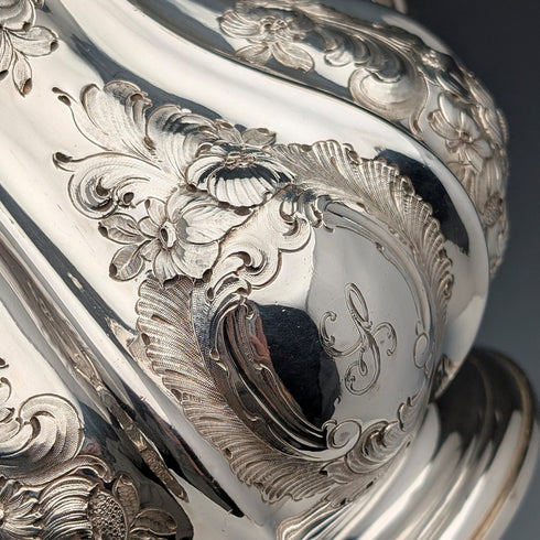 1857年 英国アンティーク シルバープレート製 ティー/コーヒーセット Elkington