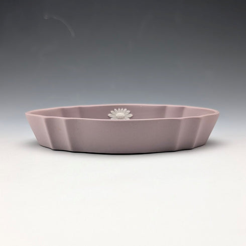 Vintage British Wedgwood Jasperware Oval Dish in Lilac