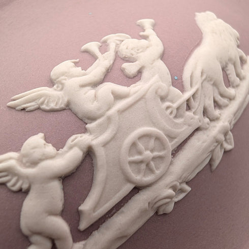 British Vintage Wedgwood Jasperware Small Box Lilac