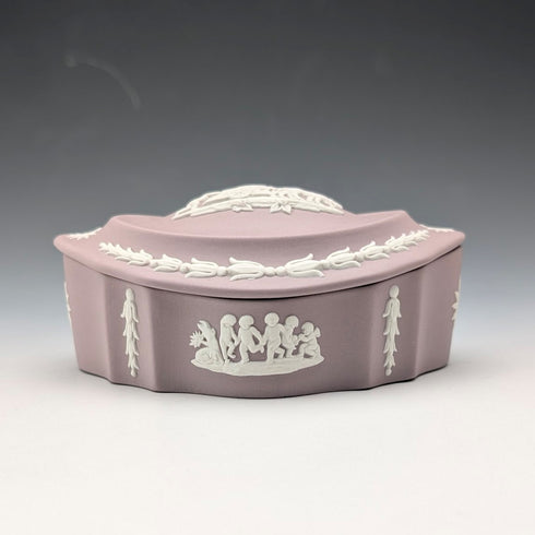 British Vintage Wedgwood Jasperware Small Box Lilac