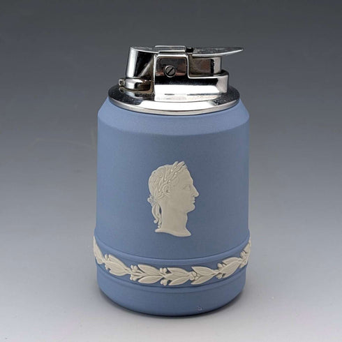 Vintage British Wedgwood Jasperware Ronson Gas Lighter
