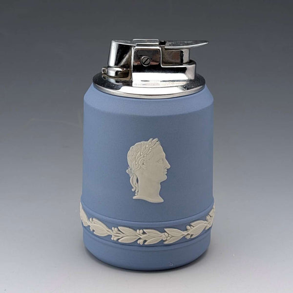 Vintage British Wedgwood Jasperware Ronson Gas Lighter