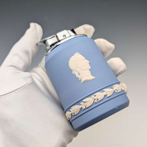 Vintage British Wedgwood Jasperware Ronson Gas Lighter