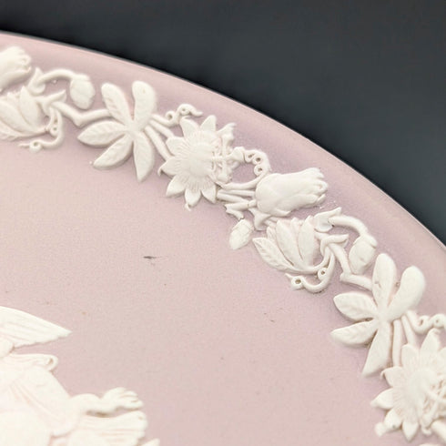 British Vintage Wedgwood Jasperware Oval Dish in Lilac
