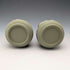 A pair of vintage Wedgwood green jasperware vases.