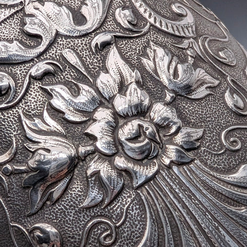 1892年 英国アンティーク シルバープレート製 ビスケットバレル James Dixon&Sons