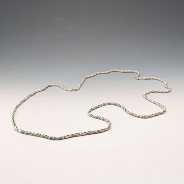 1974 Sterling Silver Long Twist Chain Necklace, 113cm, 62g, Georg Jensen