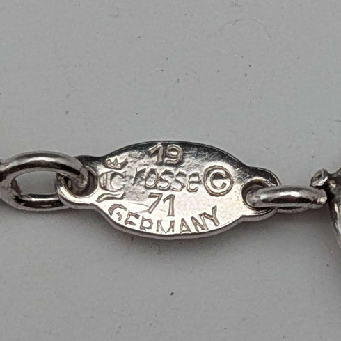 1974年 純銀製 ロングツイストチェーン ネックレス 113cm 62g Georg Jensen