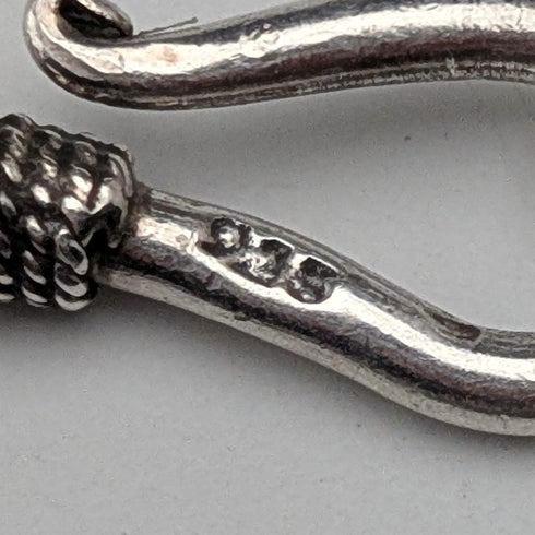 ヴィンテージ 純銀製 ビザンチンチェーン ネックレス 76cm 35g