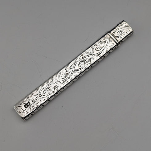 1902年 英国アンティーク 純銀製 ペンシルホルダ James Fenton