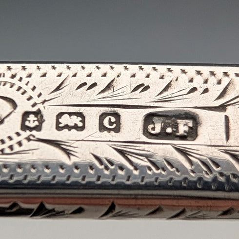 1902年 英国アンティーク 純銀製 ペンシルホルダ James Fenton