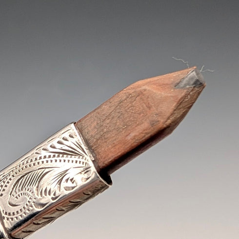 1902年 英国アンティーク 純銀製 ペンシルホルダ James Fenton