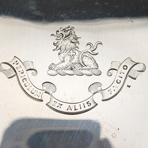 1913 British Antique Sterling Silver Cigarette Box with Wooden Interior, Walker & Hall