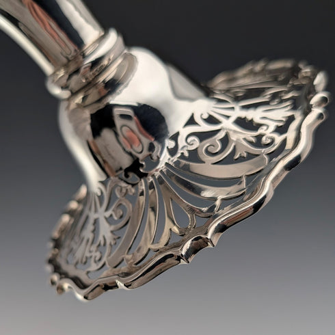 1899年 英国アンティーク 純銀製コンポート 389g 直径20cm Goldsmiths&Silversmiths