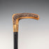 Vintage Black Shaft Antler L-Handle Walking Stick, 72cm, ASHBEY