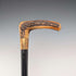 ヴィンテージ ブラックシャフト アントラーL字ハンドル ステッキ 杖 72cm ASHBEY
