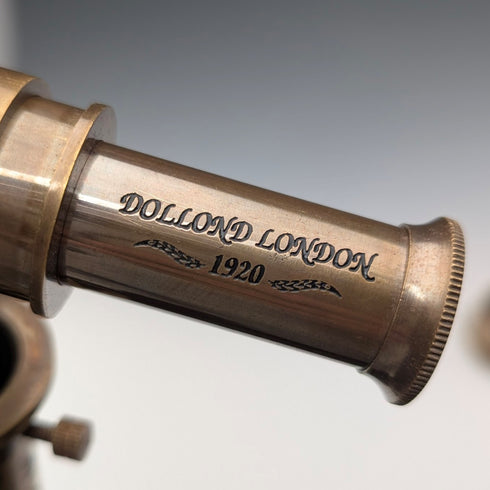 Vintage British Telescope & Compass Handle Split Shaft Walking Stick, 97cm, Dollond London