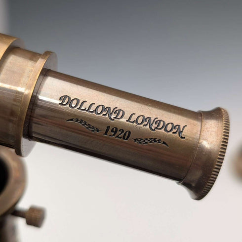 英国ヴィンテージ テレスコープ&コンパスハンドル 分割シャフト ステッキ 杖 97cm Dollond London