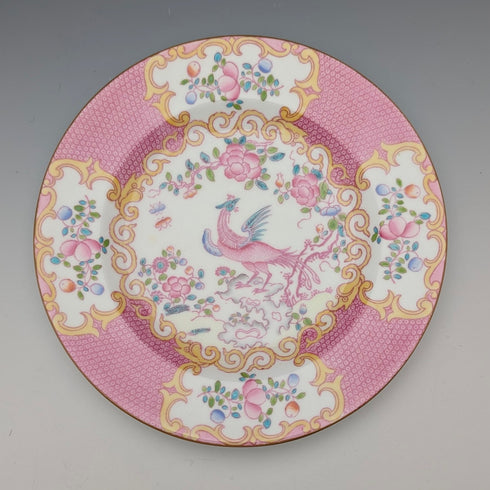 1920年代 英国ミントン ティーカップトリオ ピンクコカトリス マイヤー・エンポーリアム特注品①